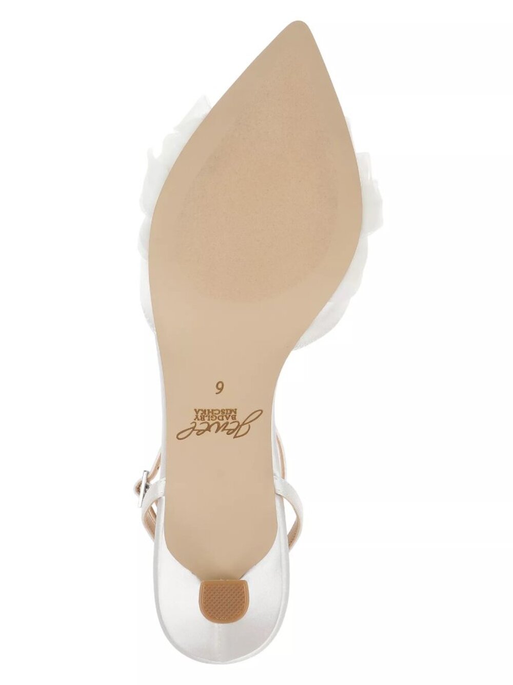 Jewel Badgley Mischka Women's Favor Evening Knot Pumps - Ivory Satin - Size 10 - Picture 5 of 5